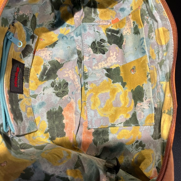 HOBO International Cognac Color Slouch Shoulder Bag Tan Orange Purse Leather - Picture 7 of 7